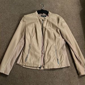 Apt. 9 Beige Pleather Jacket